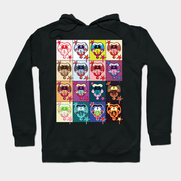 Pop Art Fangs Hoodie by JollyHedgehog